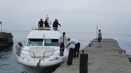 Swiss President at Lake Baikal