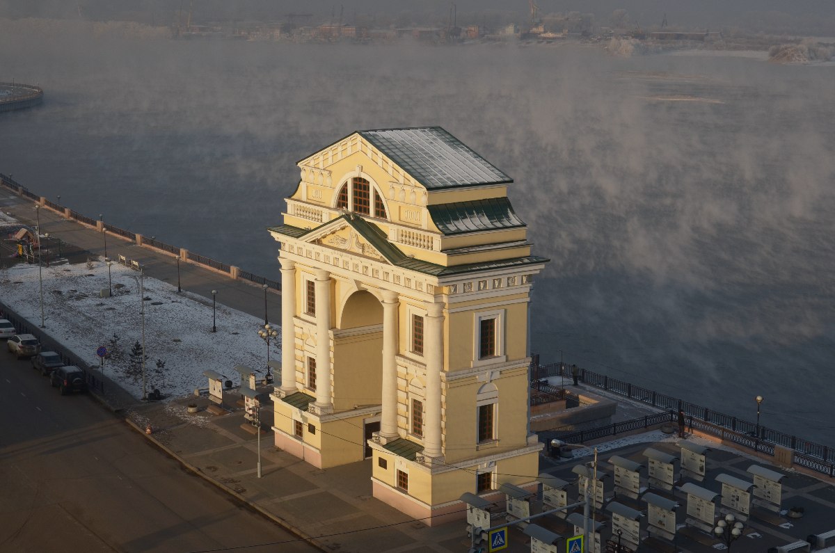 Московские ворота иркутск рисунок